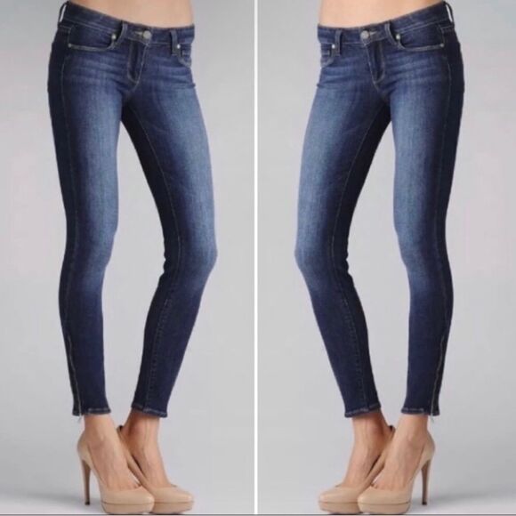 Paige Verdugo Ankle Zipper Jeans 25 New - Picture 1 of 10
